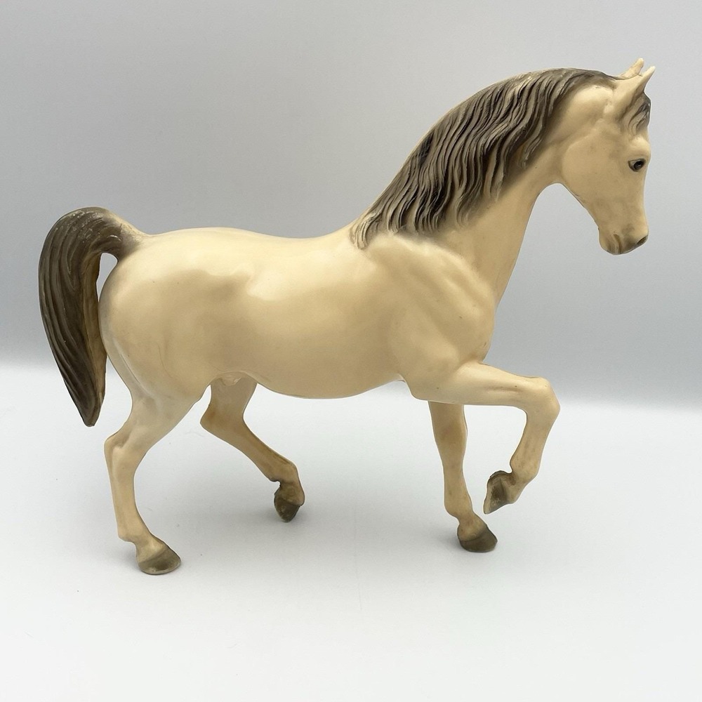 Vintage 1960s Breyer Traditional Arabian Stallion Glossy Alabaster Prince